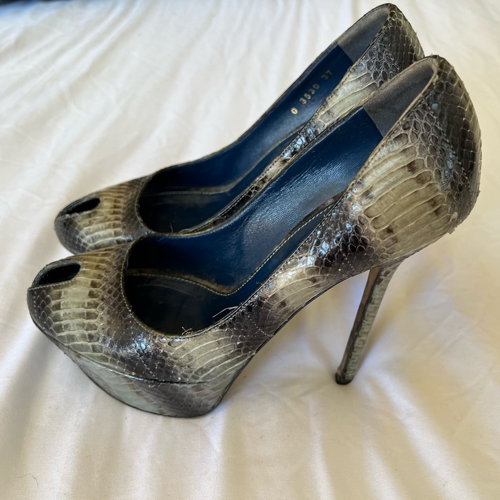 Sergio Rossi Snake Heels